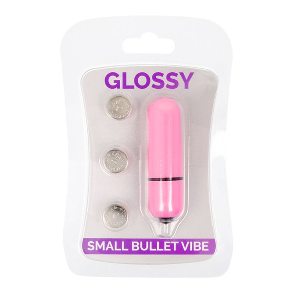 Bullet vibrator Glossy Deep Rose