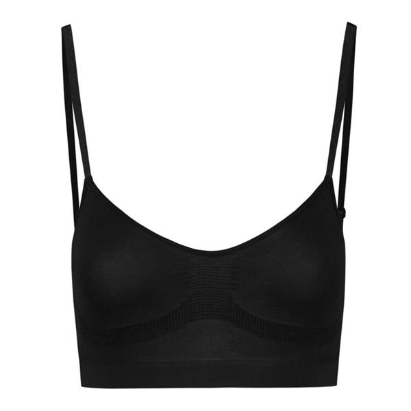 MEDIUM CONTROL BRA SEAMLESS BLACK SIZE S
