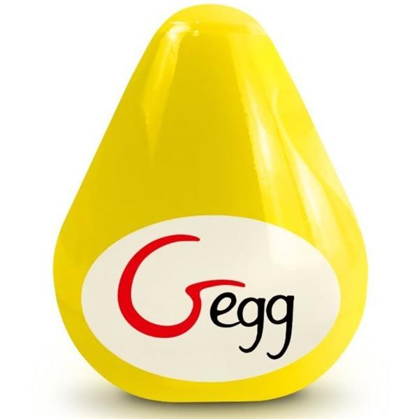 REUSABLE YELLOW TEXTURED MASTURBATOR EGG