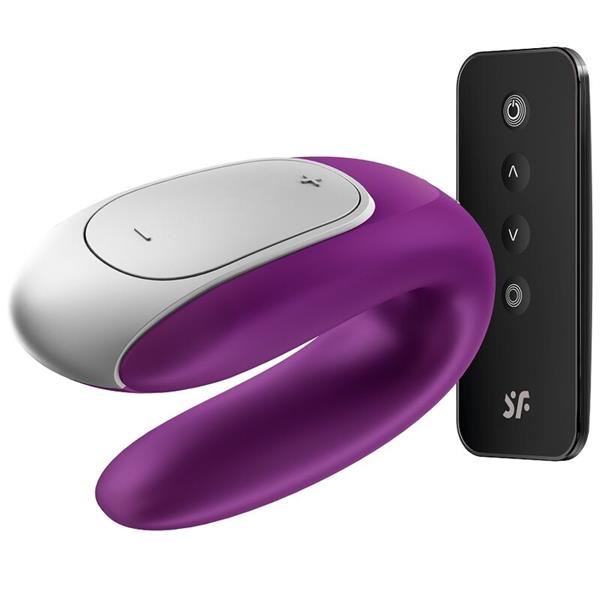 DVOJNA ZABAVA PARTNERSKI VIBRATOR PURPLE