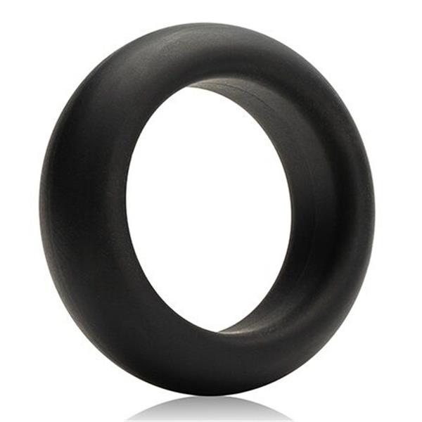 MAXIMUM STRETCH SILICONE COCK RING - BLACK