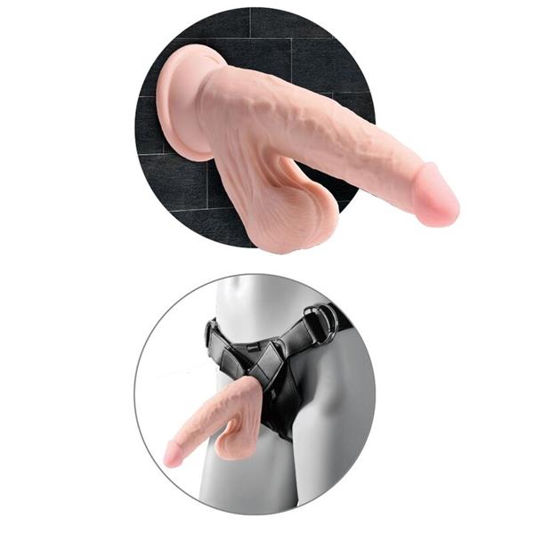 PLUS 3D DILDO SWINGING BALLS 20.3 CM