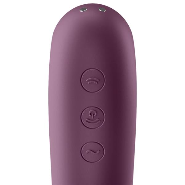 DUAL KISS AIR PULSE VIBRATOR VINSKO RDEČA