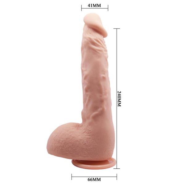 REALISTIČNI DILDO JASON NARAVNA 24 CM