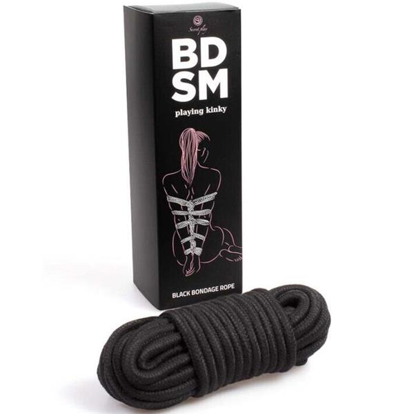 BLACK BONDAGE ROPE BDSM COLLECTION