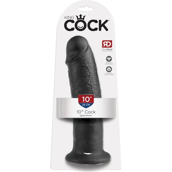 10 DILDO BLACK 25 CM
