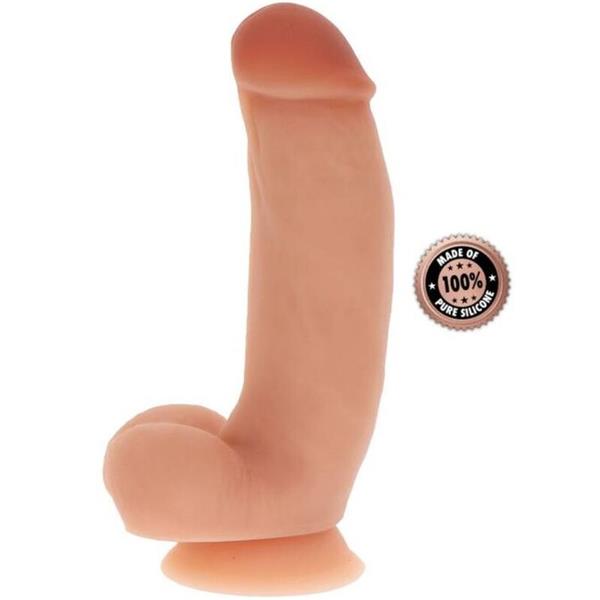 SILIKONSKI DILDO 18 CM Z KROGLICAMI