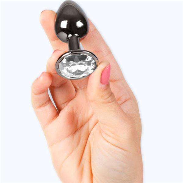 GUNMETAL BUTT PLUG SMALL SIZE 7 CM