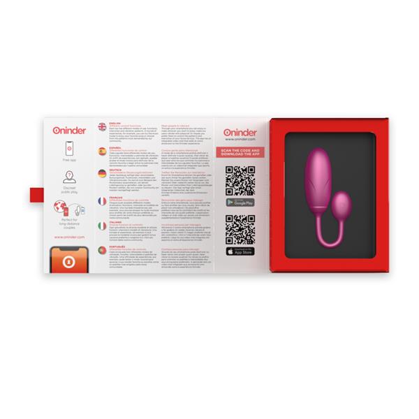 DENVER VIBRATING EGG PINK 7 X 2.7 CM FREE APP