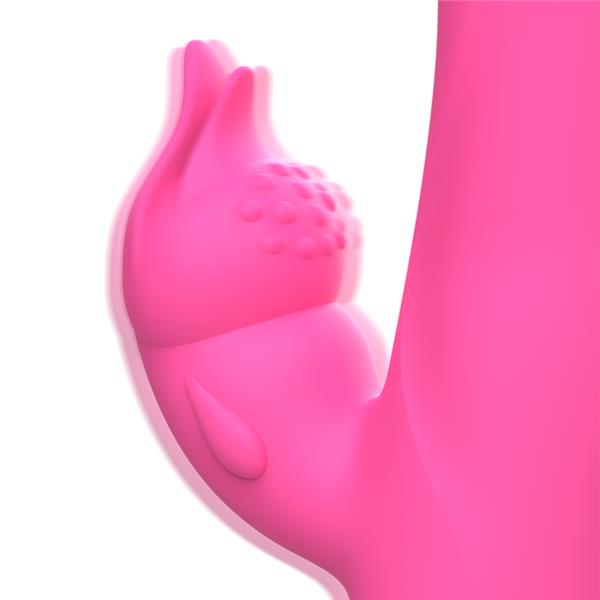 JULIO RABBIT VIBRATOR PINK SILICONE