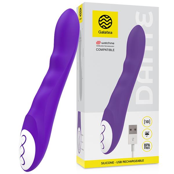 DANTE LILAC VIBRATOR COMPATIBLE WITH WATCHME WIRELESS TECHNOLOGY