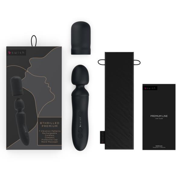BTHRILLED VIBRATOR WAND PREMIUM BLACK
