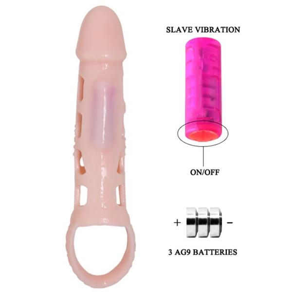HARRISON PENIS EXTENDER COVER WITH VIBRATION AND STRAP 13.5 CM