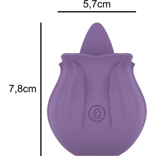 VIOLET CL TORIS STIMULATOR 10 VIBRATIONS LILAC