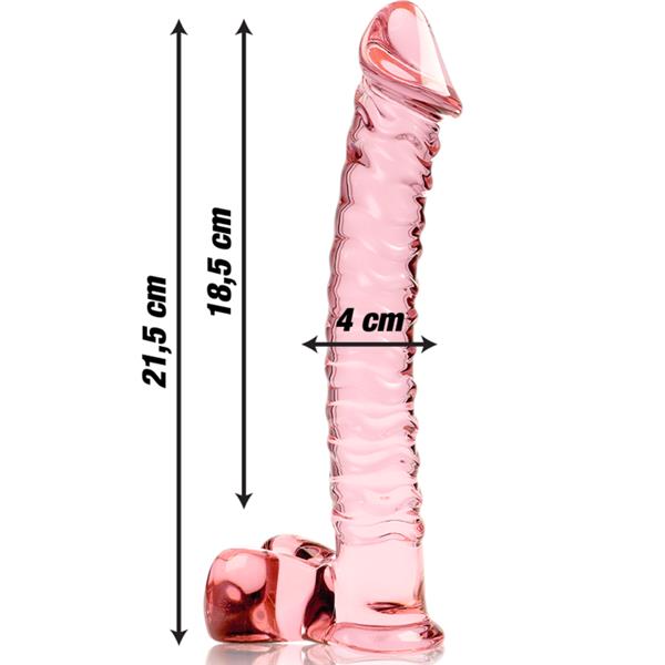 MODEL 23 DILDO BOROSILIKATNO STAKLO PROZIRNO 21.5 CM -O- 4 CM