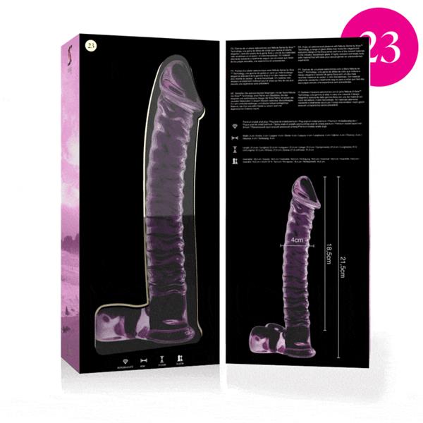MODEL 23 DILDO BOROSILIKATNO STAKLO PROZIRNO 21.5 CM -O- 4 CM