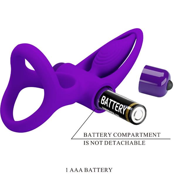 VIBRATOR RING 10 VIBRACIJ VIOLET SILIKON