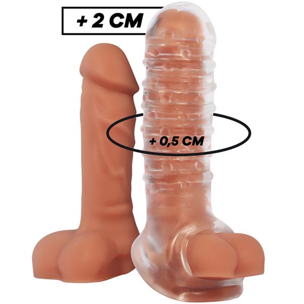 PENIS EXTENSION AND SHEATH V15 TRANSPARENT