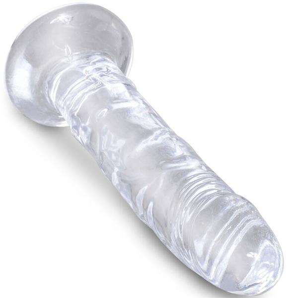 CLEAR REALISTIC PENIS 15.5 CM TRANSPARENT