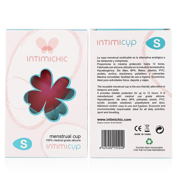 MENSTRUAL CUP MEDICAL GRADE SILICONE - SIZE S
