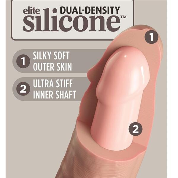 ELITE REALISTIC SILICONE DILDO 17.8 CM