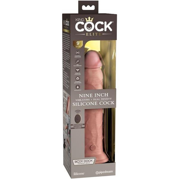 ELITE REALISTIČNI DILDO VIBRATOR & SILIKONSKA DALJINSKA NAPRAVA 23 CM