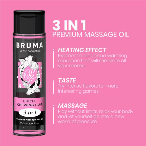 PREMIUM MASSAGE HOT OIL CHEWING GUM 3 IN 1 - 100 ML