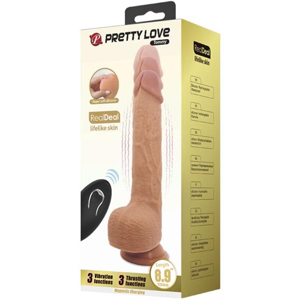 TOMMY REALISTIC DILDO VIBRATOR 22.5 CM