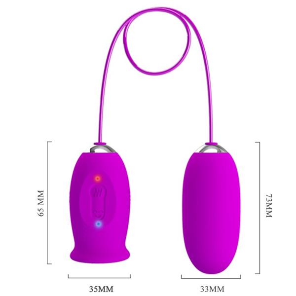 DAISY DUAL EGG RECHARGEABLE VIBRATOR PURPLE