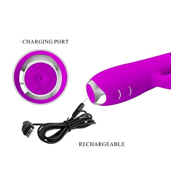 REGINA VIBRATOR - RECHARGEABLE STIMULATING WAVES PURPLE