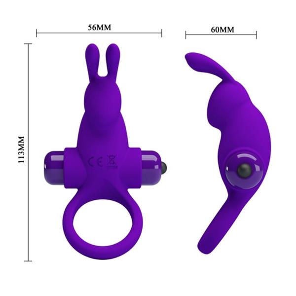 VIBRATOR RING I RABBIT ZA PURPLE PENIS
