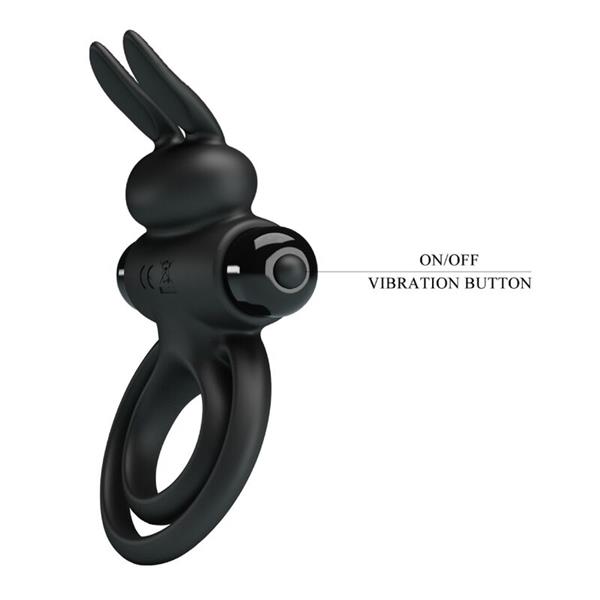 VIBRATOR III RABBIT RING FOR BLACK PENIS