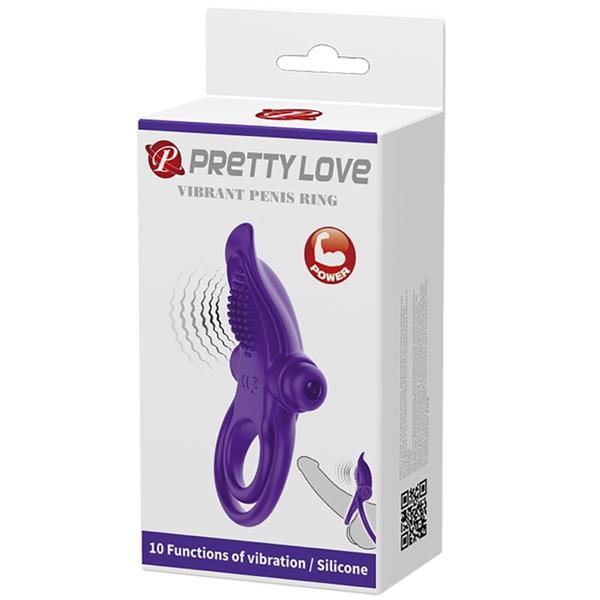 PURPLE VIBRATING PENIS RING