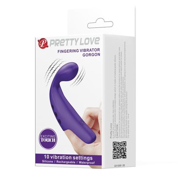 GORGON PURPLE RECHARGEABLE FINGER VIBRATOR