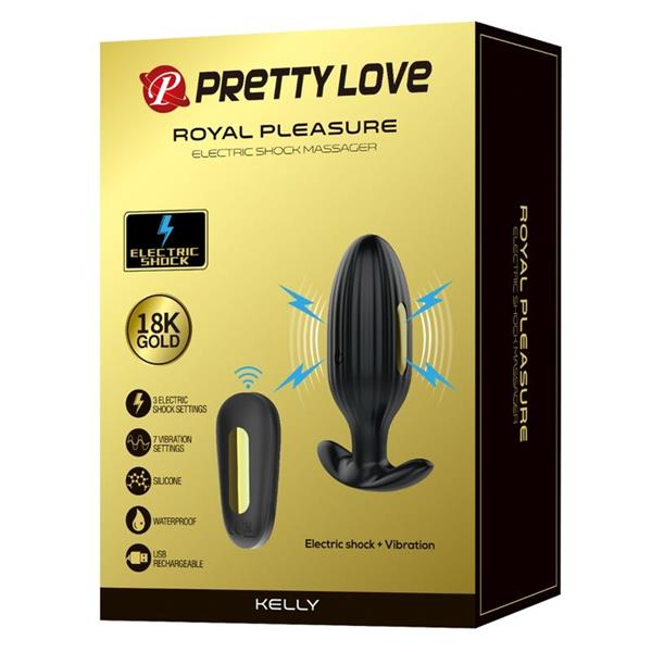 KELLY PLUG ANAL RECHARGEABLE VIBRATOR BLACK