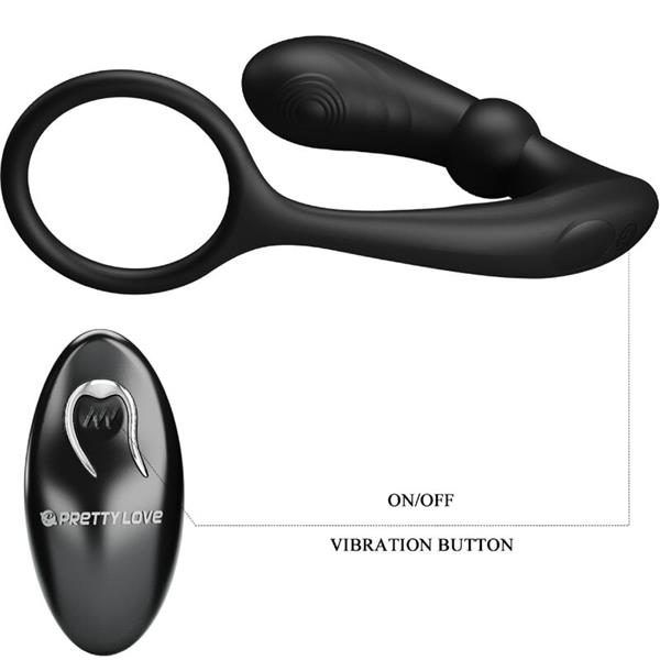 WARREN BLACK ANAL RING & VIBRATOR