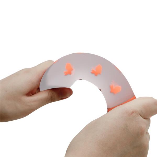 MAGICAL NIGHTFALL DILDO WITHOUT VIBRATION LUMINOUS ORANGE