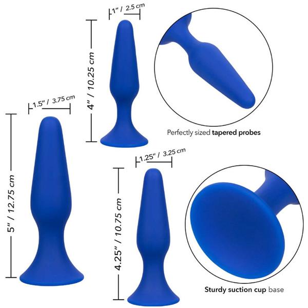 ADMIRAL KIT 3 ANAL PLUG BLUE