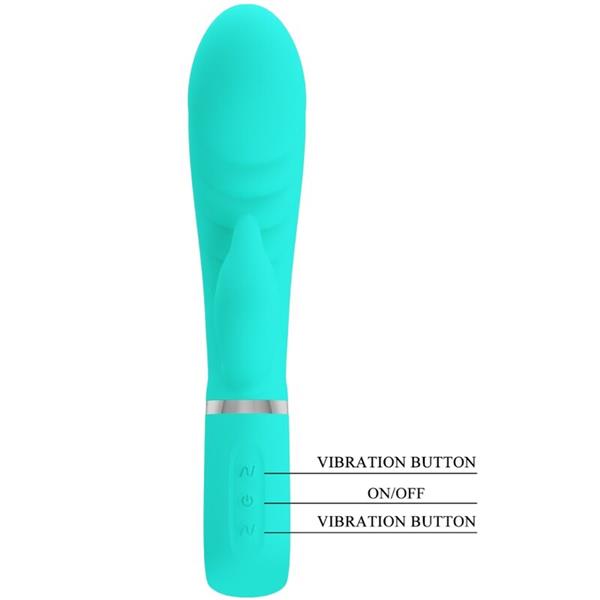 PRESCOTT MULTIFUNKCIONALNI G-SPOT VIBRATOR AQUA GREEN