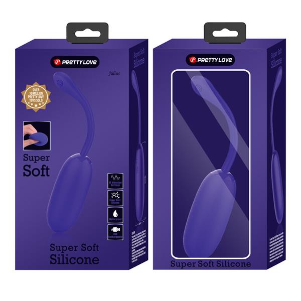 JULIUS WATERPROOF-RECHARGEABLE VIBRATING EGG PURPLE