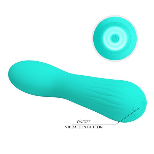 FAUN RECHARGEABLE VIBRATOR AQUA GREEN