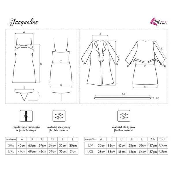 JACQUELINE LC 90249 HALJINA + MAJICA + TANGICE LJUBIČASTA S/M