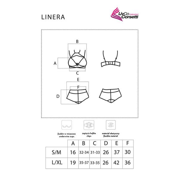 LINERA ZA ČUTE SLOVENIJA BRA + PANTY ČRNA