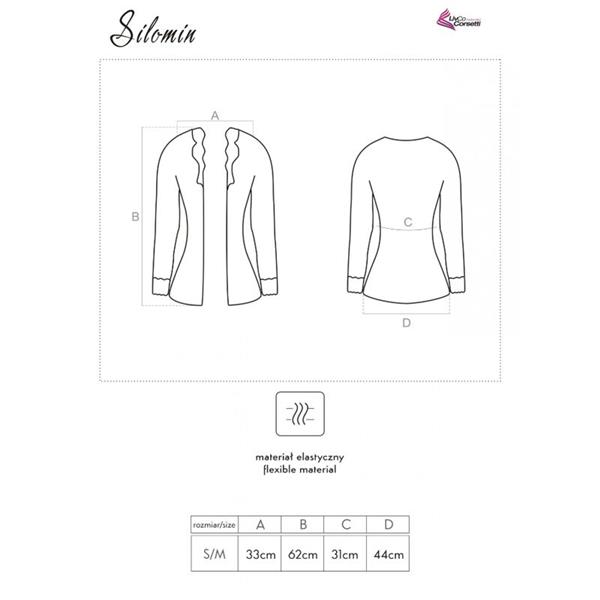 SILOMIN LC 1401 BODY + HALJA ČRNA ENA VELIKOST