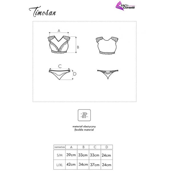 TIMOSAN LC 90631 BRA + PANTY BLACK