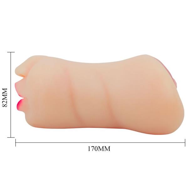 ZOEY VAGINA-SHAPED MASTUBADOR DUAL ENTRY