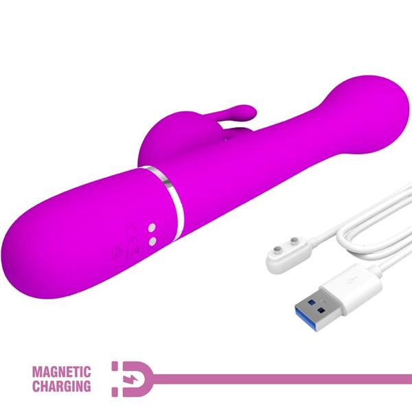 DEJON RABBIT VIBRATOR 3 U 1 MULTIFUNKCIONALNI LJUBIČASTI