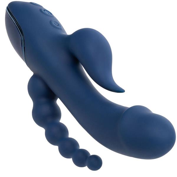 VIBRATOR TRIPLE ORGASM BLUE