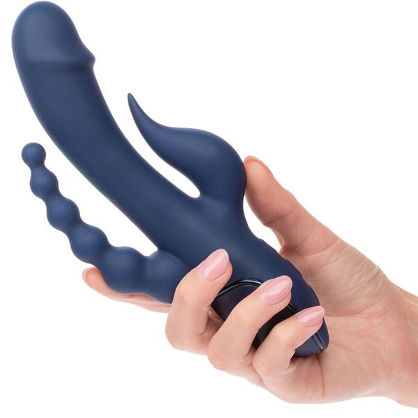 VIBRATOR TRIPLE ORGASM BLUE