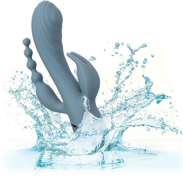 VIBRATOR TRIPLE ECSTASY GREY